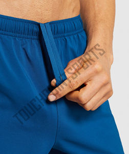 Short de jogging pour homme Poches zippées 100% coton Séchage rapide Fitness Wear Casual Sports Solid Pattern Eco-Friendly Painted - Product Image 6