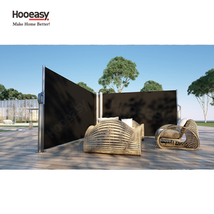 Moderne, goedkope, doe-het-zelf, vrijstaande foxwing autoluifel, buiten, tuin, commercieel, dubbele intrekbare luifels - Product Image 3