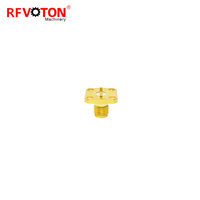 Connecteur microstrip coaxial RF à 4 trous, panneau à bride, 12,5 mm, femelle SMA, prix d'usine, en stock