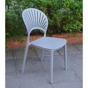 Silla de Plástico Moldeado de Diseño Moderno de Alta Gama con Respaldo Ventilado, Asiento Apilable e Impermeable para Uso en Interiores y Exteriores - Product Image 6