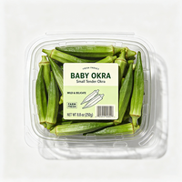 Étiquettes personnalisées Haoxuan pour l'emballage des okras, autocollantes, imperméables, imprimées, pour la marquage des produits frais