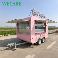 Wecare - Food Truck Mobile Entièrement Équipé pour Café, Popcorn, Glaces, Desserts, Pizza - Remorque de Restauration