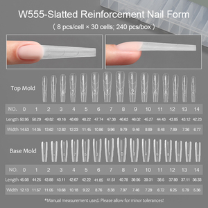 MR NAIL Sandwich Nagel film Schnell verlängerung Kristall Phototherapie Kein Papier fach Französische - Product Image 5