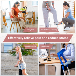 Fundas de felpa para muletas, almohadillas suaves para el antebrazo, cubiertas de confort para las manos para uso con andadores - Product Image 6