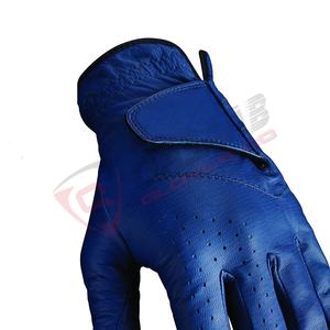 Respirant Hommes Gauchers Sports de Plein Air Bleu-Couleur Hommes Droitier En Cuir Véritable Conduite Gants De Golf - Product Image 2