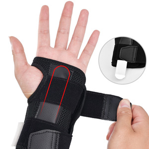 Support de poignet respirant et réglable, équipement de protection sportive pour la boxe, protection des paumes, pour adulte, noir - Product Image 1