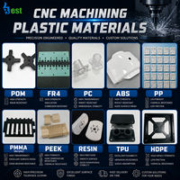 Service de fabrication sur mesure de pièces en plastique par usinage CNC OEM avec des matériaux POM, PEEK, acrylique, ABS, TPU, HDPE
