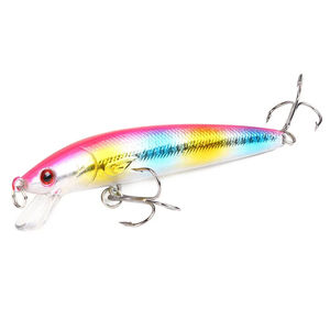1pcs Leurre de pêche 10cm/9g Minnow Crankbait Wobblers-Appât artificiel avec yeux 3D pour perche brochet carpe-Swim Bait Pesca - Product Image 1