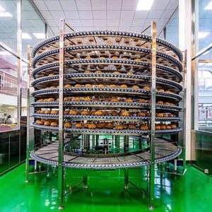 <span class=keywords><strong>Spiral</strong></span> Gefrier schrank Kühlturm für Bäckerei Edelstahl <span class=keywords><strong>Spiral</strong></span> draht Mesh Förderband - Product Image 2