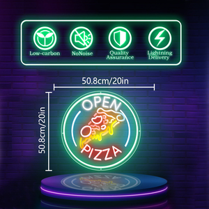 带触摸控制和静态文字功能的 LED 霓虹灯电子标牌，适用于商店、餐厅、家庭、商场氛围营造，IP54 - Product Image 3