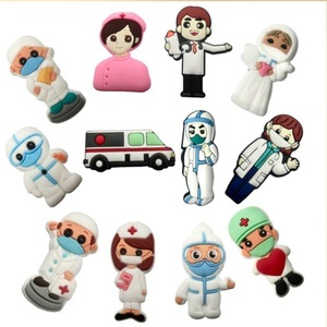 Nuevas Hebillas Decorativas de PVC con Diseño de Figuras Médicas para Zapatos, Hebillas para Zapatos con Flores, Accesorios para Sandalias DIY, Venta al por Mayor - Product Image 2