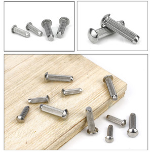 10 pièces/sac Rivets pleins à tête ronde en acier inoxydable 304 de haute qualité M2 M2.5 M3 M3.5 M5 Rivets pleins à tête ronde GB827 - Product Image 4