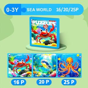 Puzzles magnétiques durables pour enfants de 0 à 3 ans et de 3 à 6 ans, livres de puzzles d'animaux avancés pour les tout-petits, jouets éducatifs préscolaires - Product Image 6