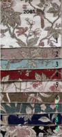 Blumen-Tiger-Stuhl im Französischen Retro & Amerikanischen Stil Stoff-Leder Hochlehner Wohnzimmerstuhl mit Massivholzbeinen Wohnmöbel