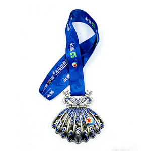 Médaille en alliage moulé sous pression de qualité supérieure, électroplaquée, émaillée, à charnière, avec logo personnalisé pour les récompenses d'événements sportifs - Product Image 1
