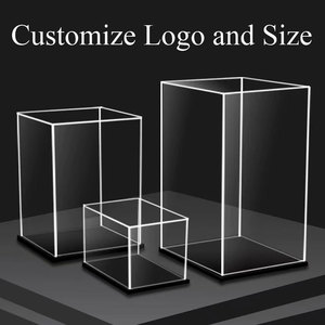 Personalizado para <span class=keywords><strong>FUNKO</strong></span> para protectores <span class=keywords><strong>Pop</strong></span> caja acrílica cuadrada de plástico PET duro con tapas magnéticas caja acrílica de Soda reciclable en relieve - Product Image 5