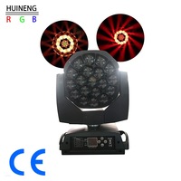 Luz Móvil de Cabeza Grande Tipo Ojo de Abeja 19x15W RGBW 4 en 1 con Zoom, Luz de Efecto de Escenario DMX512 para DJ, Discoteca, Club Nocturno