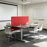 Écran Acoustique en Feutre à Fixation sur Bureau, 100% Fibre de Polyester, Cloison de Bureau à Clipser, Fabrication OEM