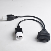 Cable adaptador de diagnóstico para motocicleta, divisor de conexión de 16 pines OBD2 a 4 pines + 6 pines (uno a dos)