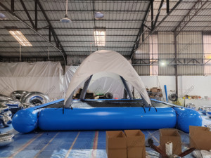 Manufacturer Sells Durable Water Tent Style Trampoline Floats for Summer Water Sports and <b>Entertainment</b> Facilities - Product Image 4