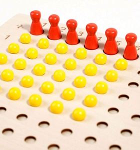 Jouets mathématiques Montessori en bois, planche de comptage avec des piquets numérotés, multiplication, division, pour enfants - Product Image 5