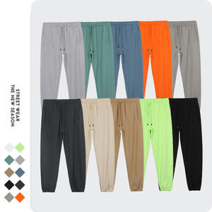 Aoyema 100% Cotton Terry Active Jogger Pants <strong>Trousers</strong> Mens Basic Casual Jogging Soft Straight Leg Heavyweight Sweatpants - Product Image 1