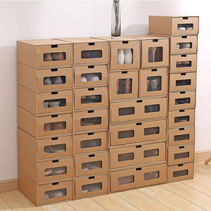 صناديق تخزين أحذية رياضية قابلة للطي من ميكسويرز، مصنوعة من الأكسفورد مع نافذة ودرج للتغليف - Product Image 6