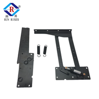 Mécanisme de levage de table basse hydraulique B09-2H avec amortissement, fermeture douce, réglable, accessoire de meuble durable, fonctionnement fluide