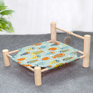 आउटडोर पोर्टेबल शिविर कुत्ते बिस्तर लकड़ी पालतू खाट ऊंचा बिल्ली झूला बिस्तर <span class=keywords><strong>Foldable</strong></span> ऊंचा पालतू बिस्तर - Product Image 3