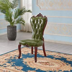 Luxe Power Elegant Koninklijk Banketontwerp Van Goede Kwaliteit Luxe Lederen Eetkoning En Koningin Gouden Rode Stoelen Troon - Product Image 4