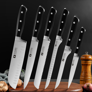 热销高碳不锈钢8英寸双刃环保锋利厨房厨师刀 - Product Image 6