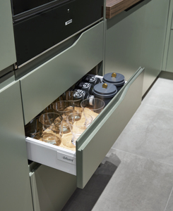 Gabinete de cocina grande de diseño moderno, organizador de despensa, gran oferta, muebles de cocina verdes, productos de cocina de piedra de cuarzo de todo tipo - Product Image 3