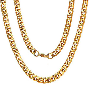 3mm 5mm 진공 18k 골드 마이애미 쿠바 도매 뜨거운 판매 힙합 보석 쿠바 체인 하이 퀄리티 쿠바 체인 목걸이 남성용 - Product Image 3