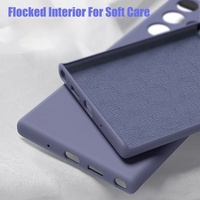 Sıvı silikon Samsung kılıfı S26 ss24 S23 S22 Ultra S21 S20 S30 FE artı Pro yumuşak şeker kapağı