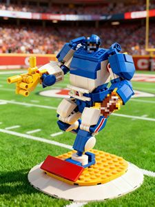 Bloques de Construcción de Robot Gigante <span class=keywords><strong>Guerrero</strong></span> de Fútbol, Juguete de Construcción de Modelo ABS, Figura de Robot Deportivo Personalizado, Decoración de Campo, Set de Regalo - Product Image 6