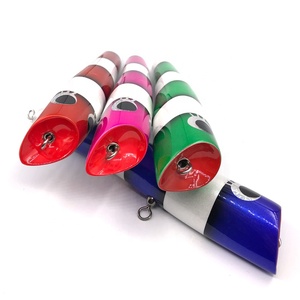 103 #   Leurre de pêche flottant lumineux de 118g 24cm pour la pêche en surface, leurres en bois, poppers, appâts de pêche, bateaux - Product Image 3