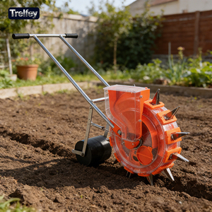 Semoir manuel à une rangée avec 12 becs, <span class=keywords><strong>profondeur</strong></span> réglable, pour jardin potager et ferme - Product Image 2
