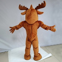 Costume de Mascotte de Cerf Musclé Thème Animal Personnalisé pour Adulte, en Peluche, Personnage d'Entreprise, pour Halloween, Carnaval, Spectacle - En Stock