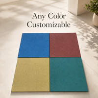 Tapis de sol en caoutchouc pour aire de jeux, dalles en caoutchouc hautement élastiques, absorption des chocs, tapis antidérapant pour les installations de jeux pour enfants en plein air