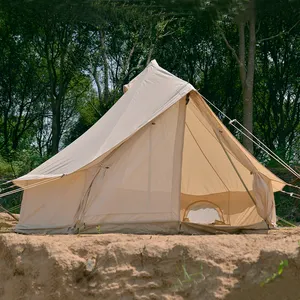 Палатка для отдыха на природе, лагеря, гостиница, тент из Индианы, хлопковая палатка для кемпинга с колокольчиком