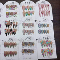 JIAZHIMU Ongles 3D Faits Main en Acrylique – Vente en Gros – Designs Tendance : Amande, Stiletto, Papillon, Carré