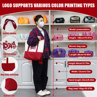 Sac fourre-tout en coton biologique avec logo personnalisé, motif de lettres, réutilisable, durable, en toile, vente en gros d'usine pour les salons professionnels, utilisation en cadeau