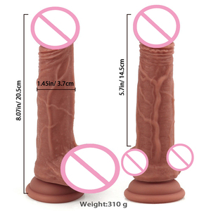 Consolador Súper Realista de Silicona Impermeable, Juguetes Sexuales para Adultos, Consolador Anal y Vaginal con Ventosa, Masajeador de Pene - Product Image 1
