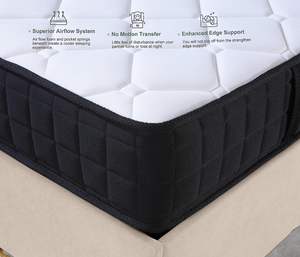 Fransa İtalya lüks klasik 5 yıldızlı otel compress s yastık üst sıkı üst cep yaylı şilte sipariş çevrimiçi - Product Image 4