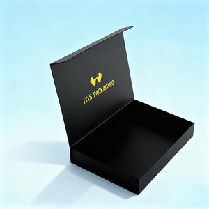 Petite boîte d'emballage magnétique pliante enduite de luxe personnalisée de haute qualité pour ordinateur <span class=keywords><strong>portable</strong></span> avec fonction haut de gamme en relief - Product Image 3