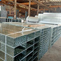 Tray Kabel Konstruksi Industri Anti-Korosi dari Baja Galvanis/Stainless Steel/Aluminium Berlubang untuk Pemasangan Kabel
