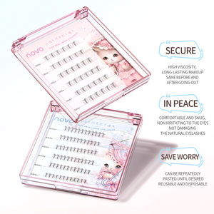 NOVO Private Label 6 Rangées Ensembles de <span class=keywords><strong>Faux</strong></span> <span class=keywords><strong>Cils</strong></span> Fluffy Wispy <span class=keywords><strong>Volume</strong></span> Natural Look Lashes <span class=keywords><strong>Faux</strong></span> Eyelash Box <span class=keywords><strong>Cils</strong></span> sans colle - Product Image 4