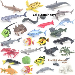 Ensemble de figurines en PVC d'animaux marins variés : Grand requin blanc, baleine – Cadeau éducatif pour enfants sur le thème <span class=keywords><strong>du</strong></span> <span class=keywords><strong>monde</strong></span> sous-marin (4-6 ans) - Product Image 5