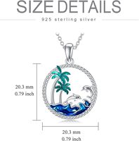 Collier pendentif dauphin en argent sterling S925 - Cadeau pour femme et fille pour fiançailles, anniversaire et fête