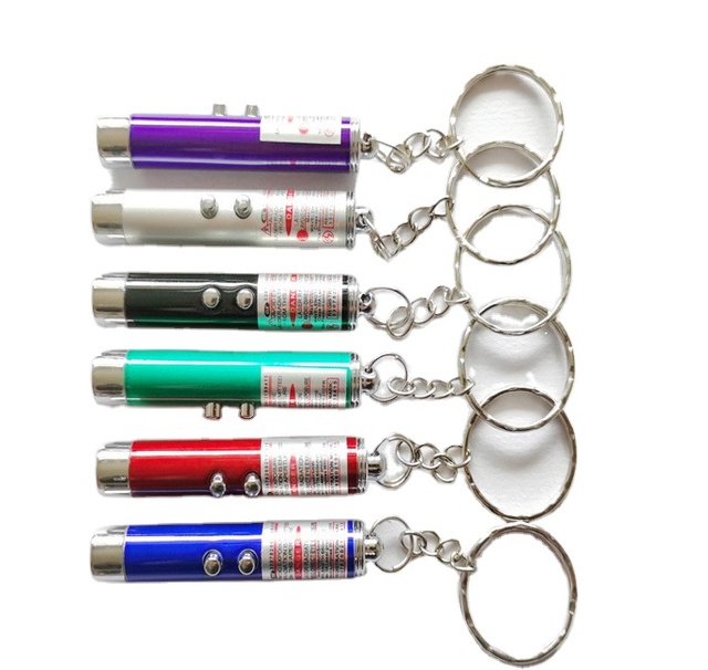 Cat Mini Led Uv Keychain Light Torch Mini Laser Pointer Light Pen Infrared Laser Cat Laser Toy